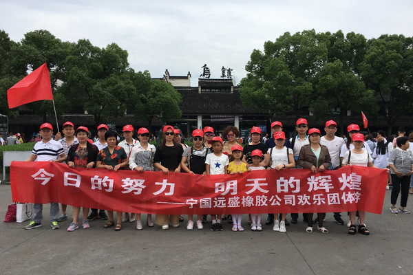 The company organizes team building activities--Wuzhen group tour